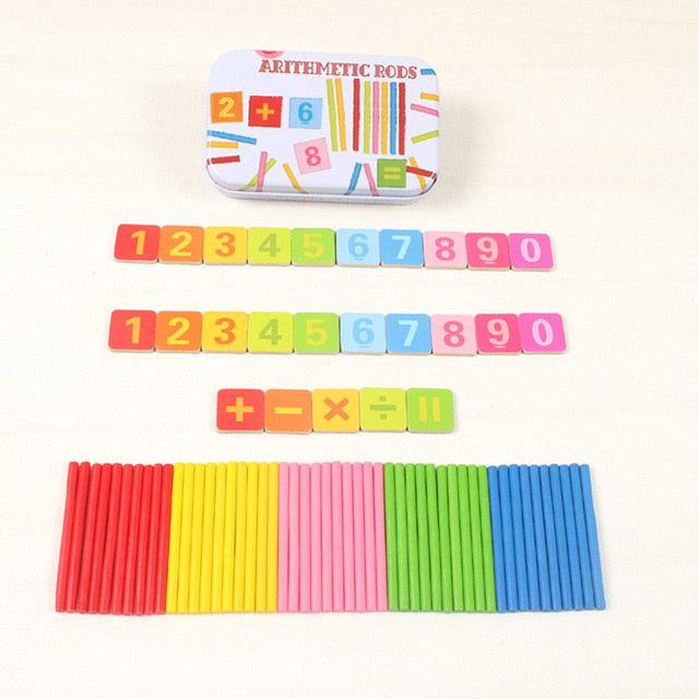 Juliana Math Toy Color match Fraction Board Educational Monterssori Wooden baby toys for Children