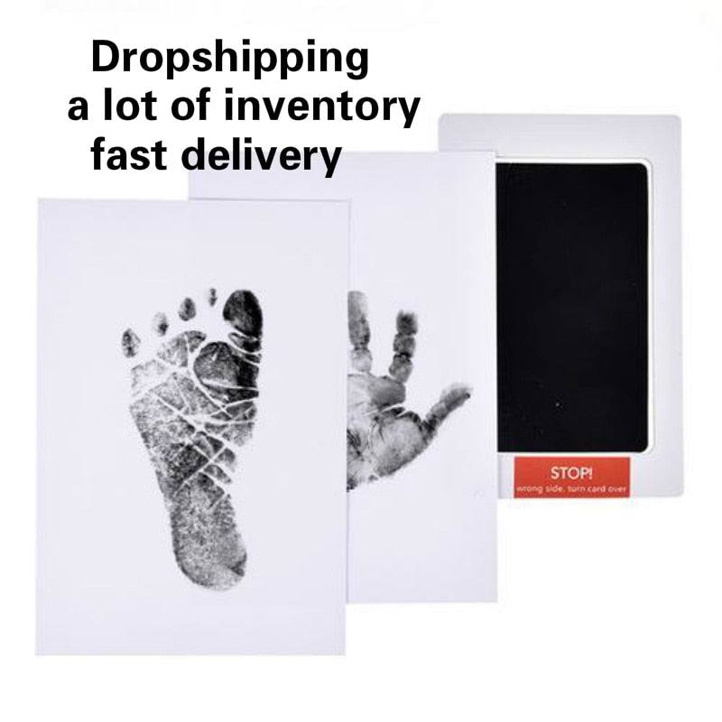 Baby Footprints Handprint Ink Pads Safe Non-toxic Ink Pads Kits for Baby Shower Inkless Mess Baby Pet Paw Prints Souvenir