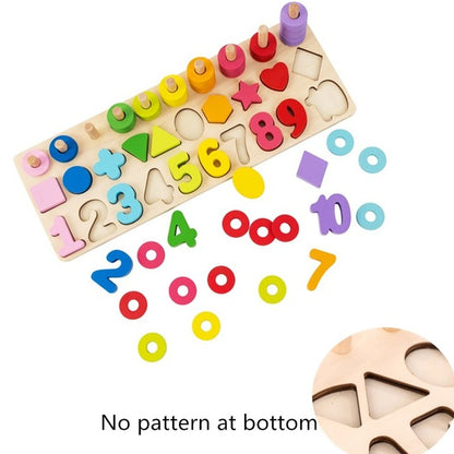 Baby Wooden Montessori Educational Material Toy Kids Early Learning Infant Shape Match Board Toy For More Than 3 Year Old PHOOHI