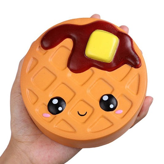 Jumbo Cheese Chocolate Biscuits Cute Squishy Slow Rising Soft Squeeze Toy Phone Strap Scented Relieve Stress Funny Kid Xmas Gift