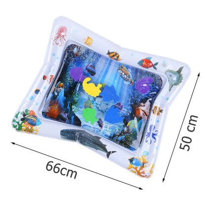 Inflatable Infants Tummy Time Activity Mat Baby Play Water Mat Toys for Kids Mat Summer Swimming Beach Pool Game Baby Gyms Mat